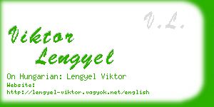 viktor lengyel business card